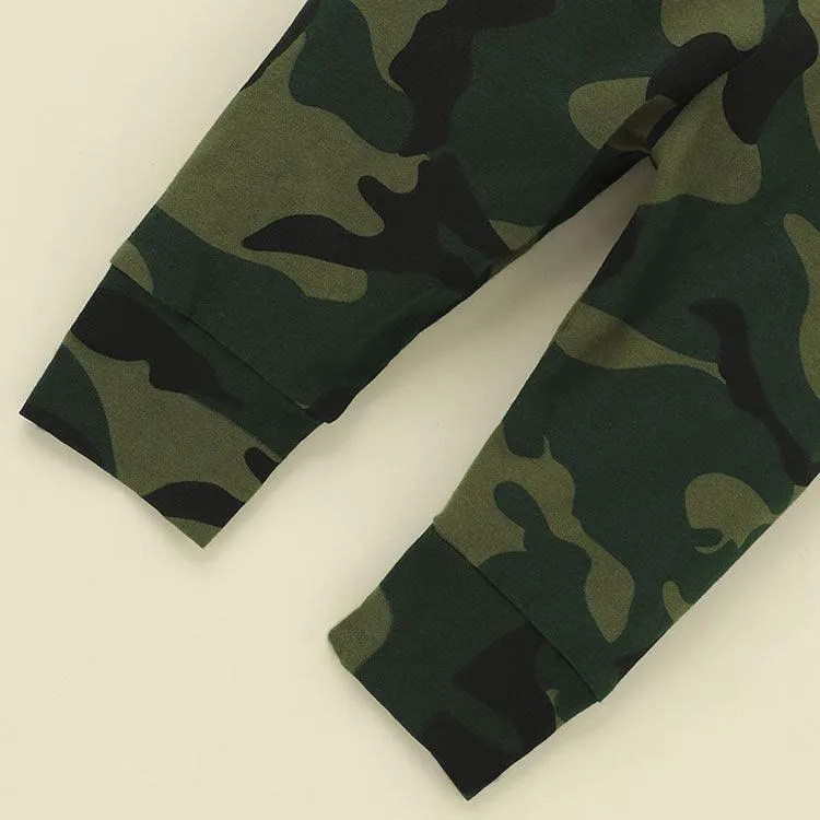 3-piece Camouflage Hat&T-shirt&Pants for Baby