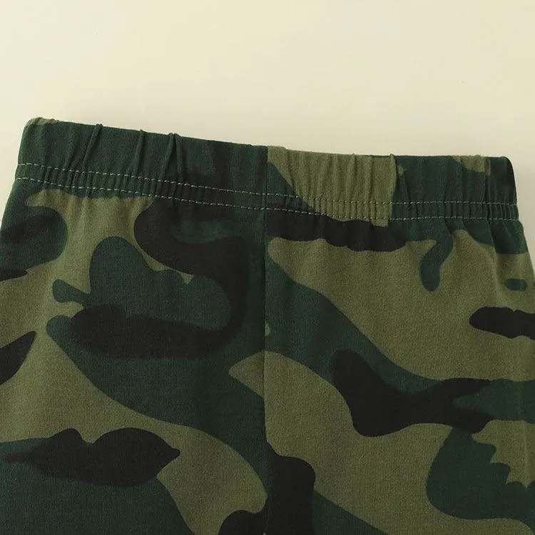 3-piece Camouflage Hat&T-shirt&Pants for Baby