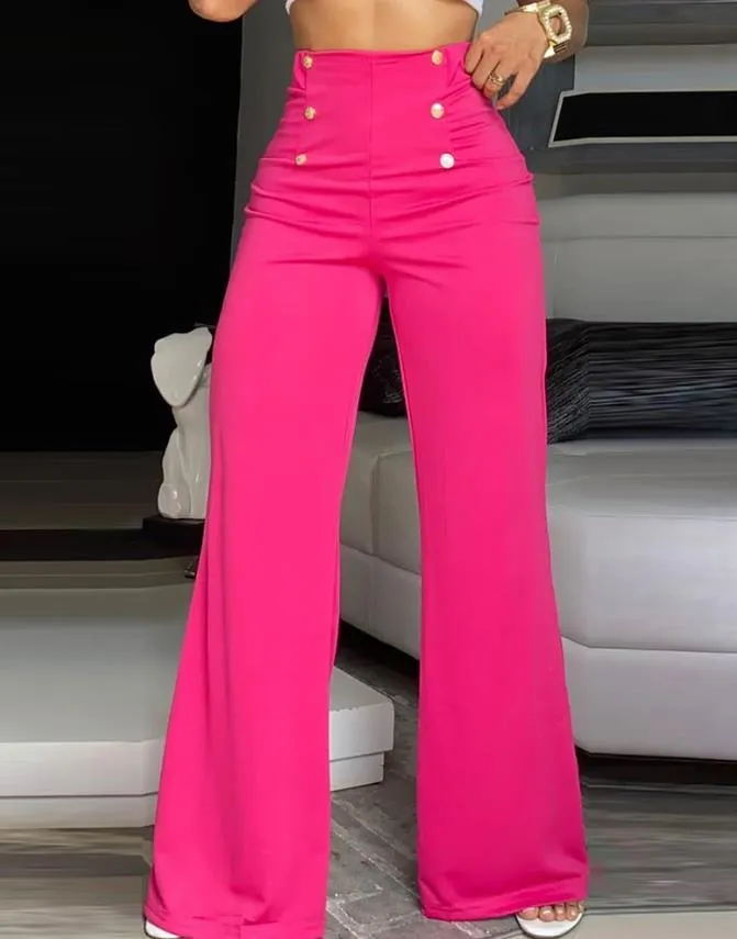 Aayiliyaa Fashion wide leg pants for UK girls