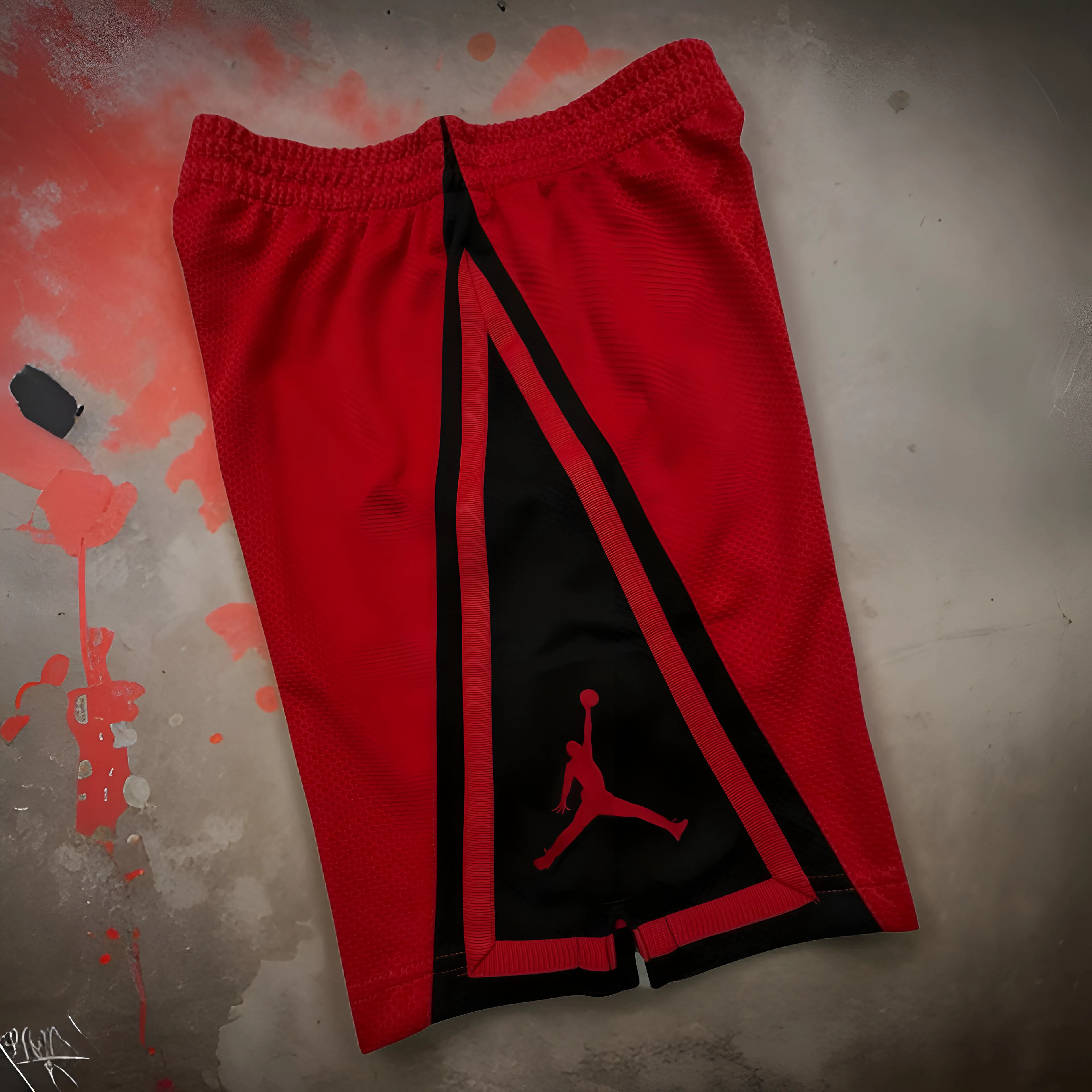 *AIR JORDAN* (RED-BLACK) ACTIVEWEAR SHORTS FOR BOYS