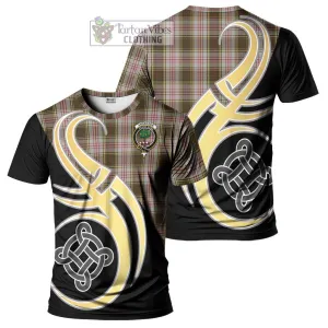 Anderson Dress Tartan T-Shirt with Family Crest and Celtic Symbol Style