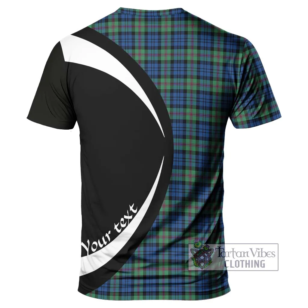 Baird Ancient Tartan T-Shirt with Family Crest Circle Style