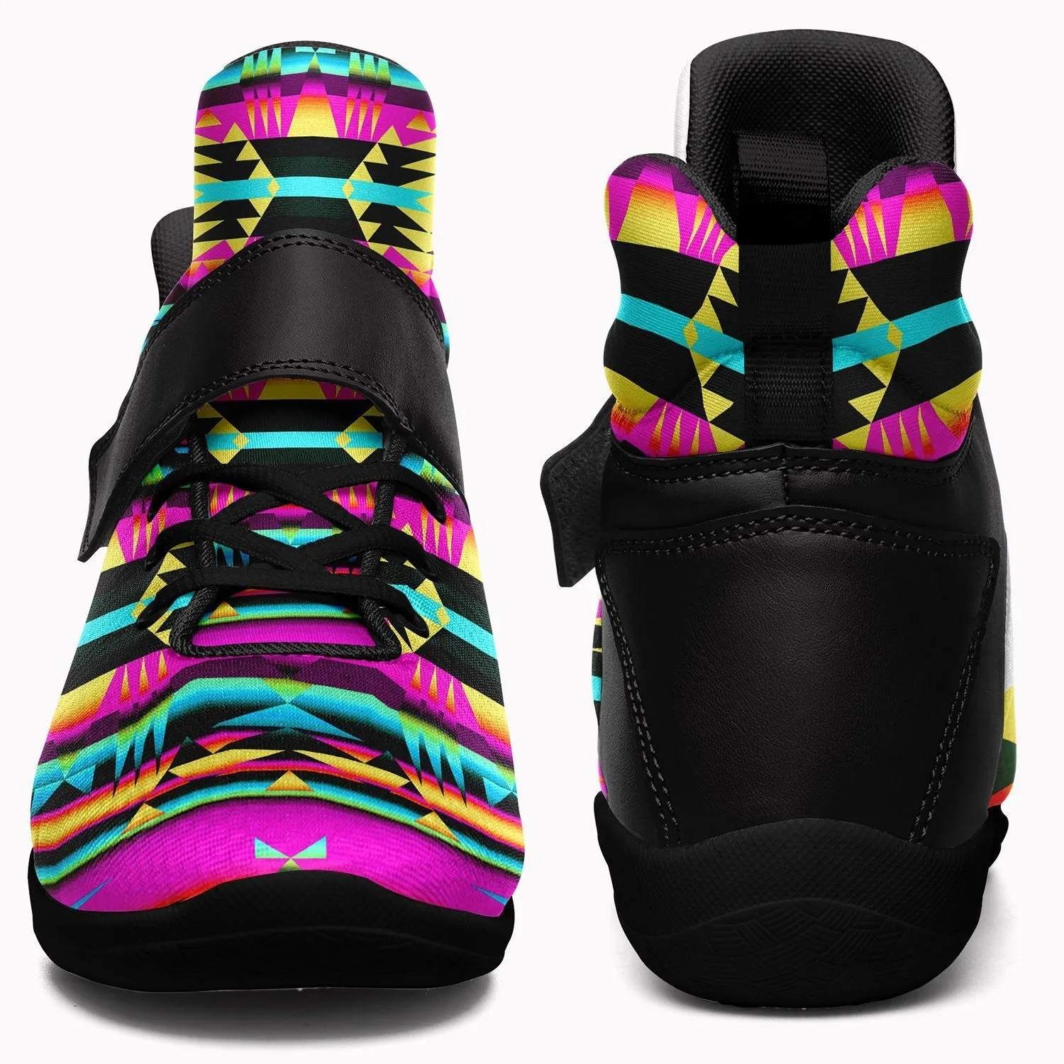 Between the Sunset Mountains Ipottaa Basketball / Sport High Top Shoes - Black Sole