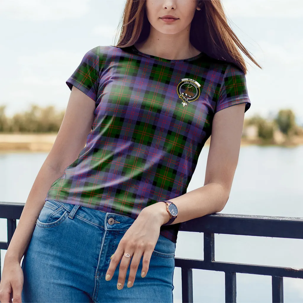 Blair Modern Tartan T-Shirt with Family Crest