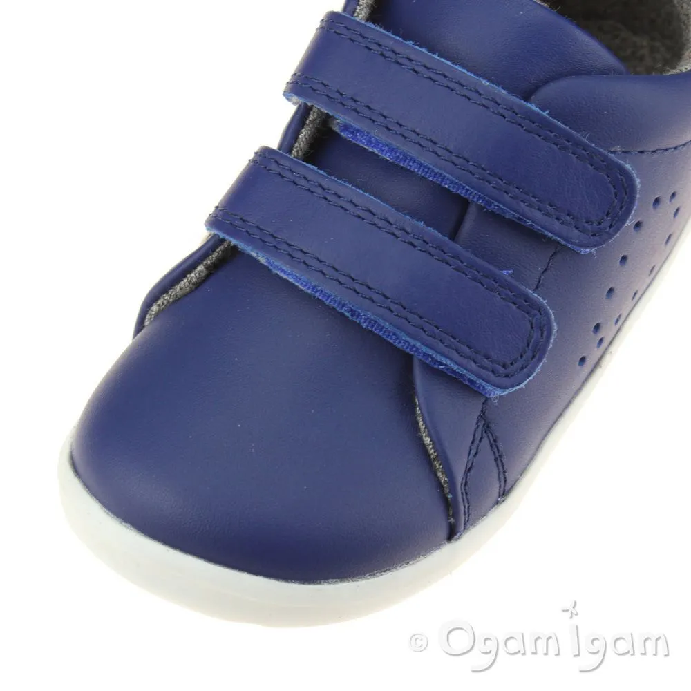 Bobux Grass Court Boys Girls Blueberry Blue Shoe