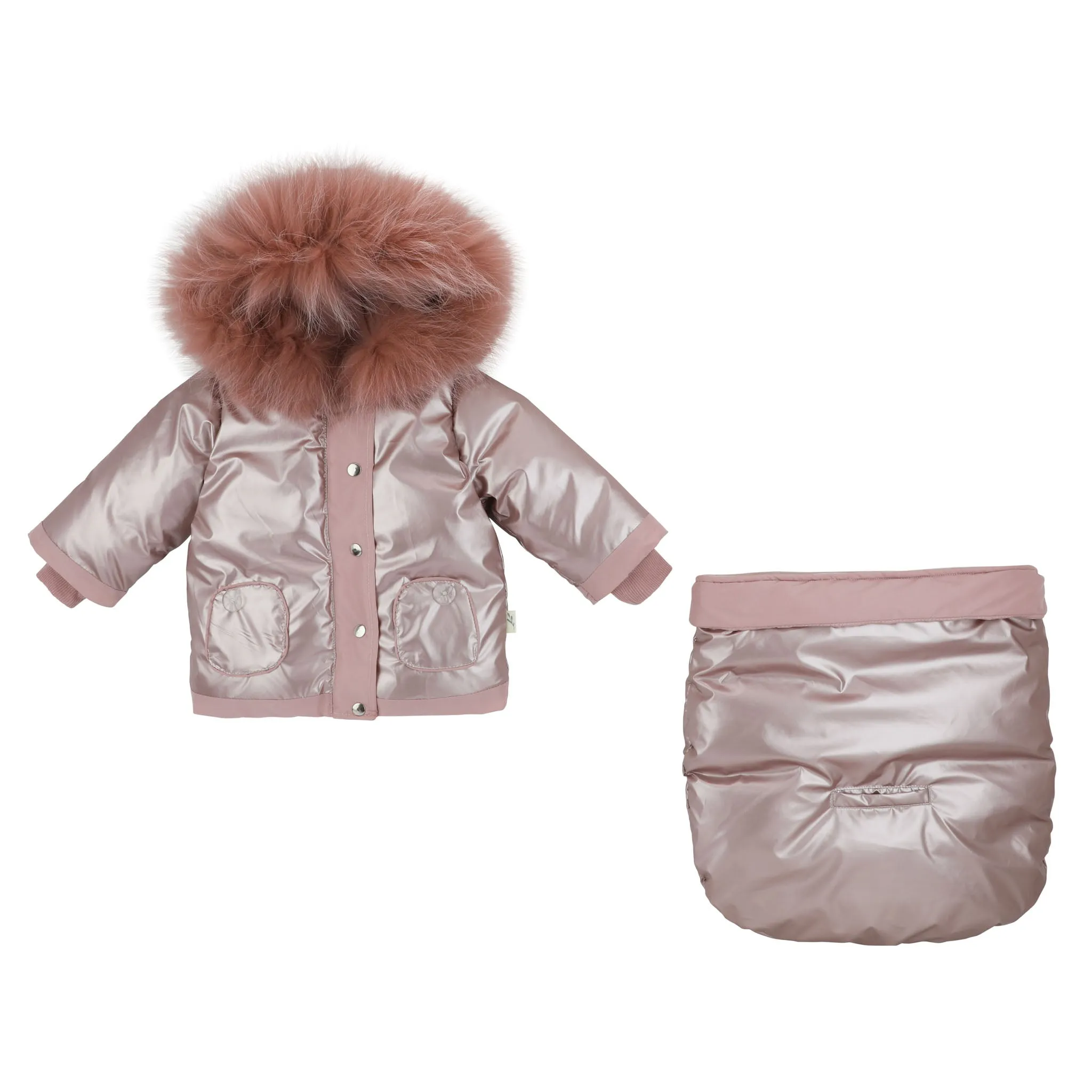 Bondoux Shiny Matt Combo Jacket Boys & Girls