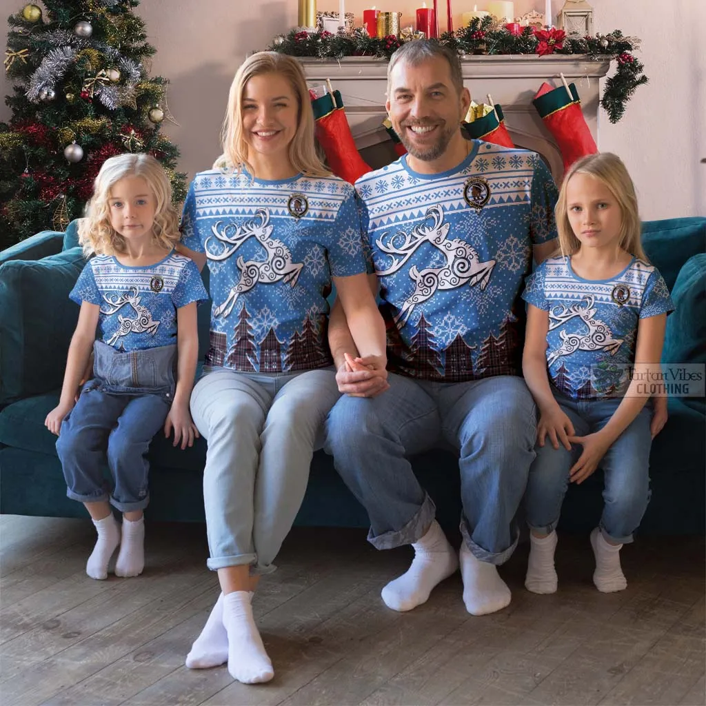 Borthwick Clan Christmas T-Shirt Celtic Reindeer Style