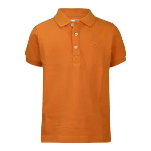 BOYS ORANGE SHORT SLEEVE POLO