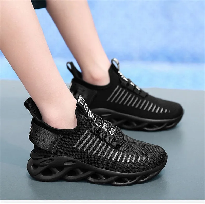 Breathable Sports girls boys leisure trainers casual kids running shoes Sneakers