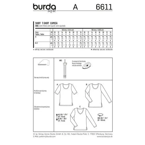 Burda Tops 6611