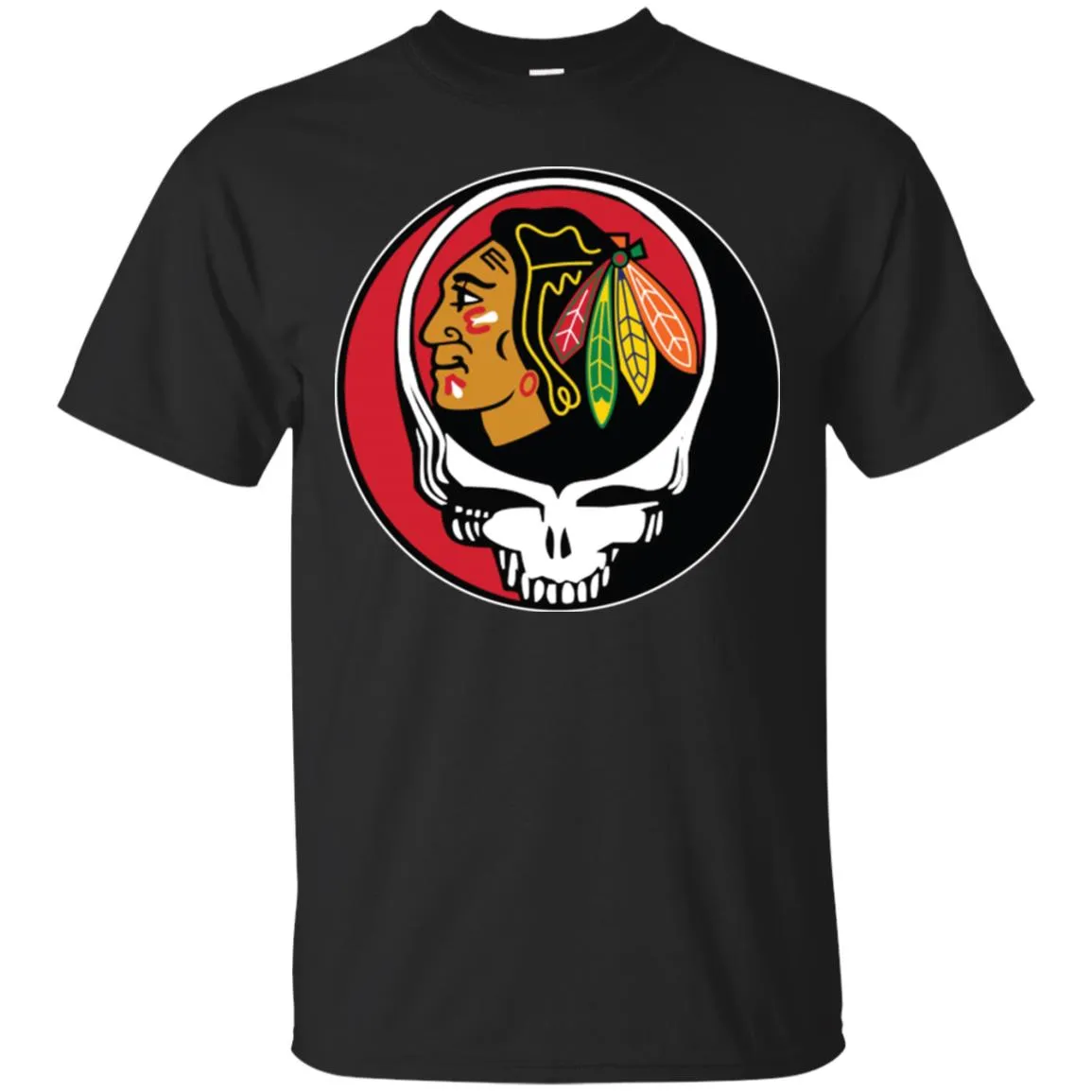 Chicago Blackhawks Grateful Dead Steal Your Face Hockey Nhl Shirts