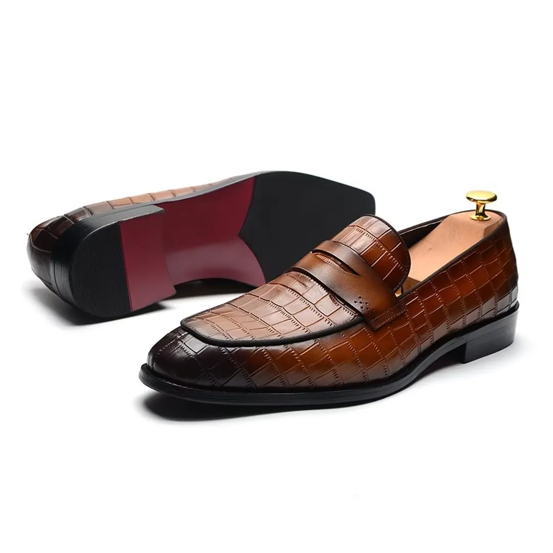 Contemporary Slip-On Elegance Dress Shoes