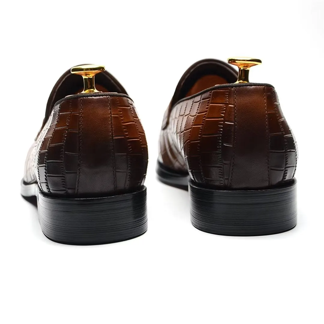 Contemporary Slip-On Elegance Dress Shoes