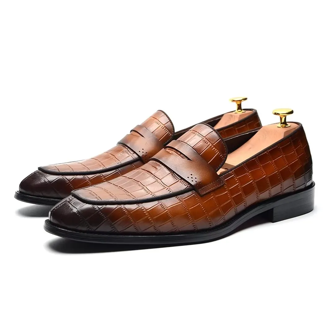 Contemporary Slip-On Elegance Dress Shoes