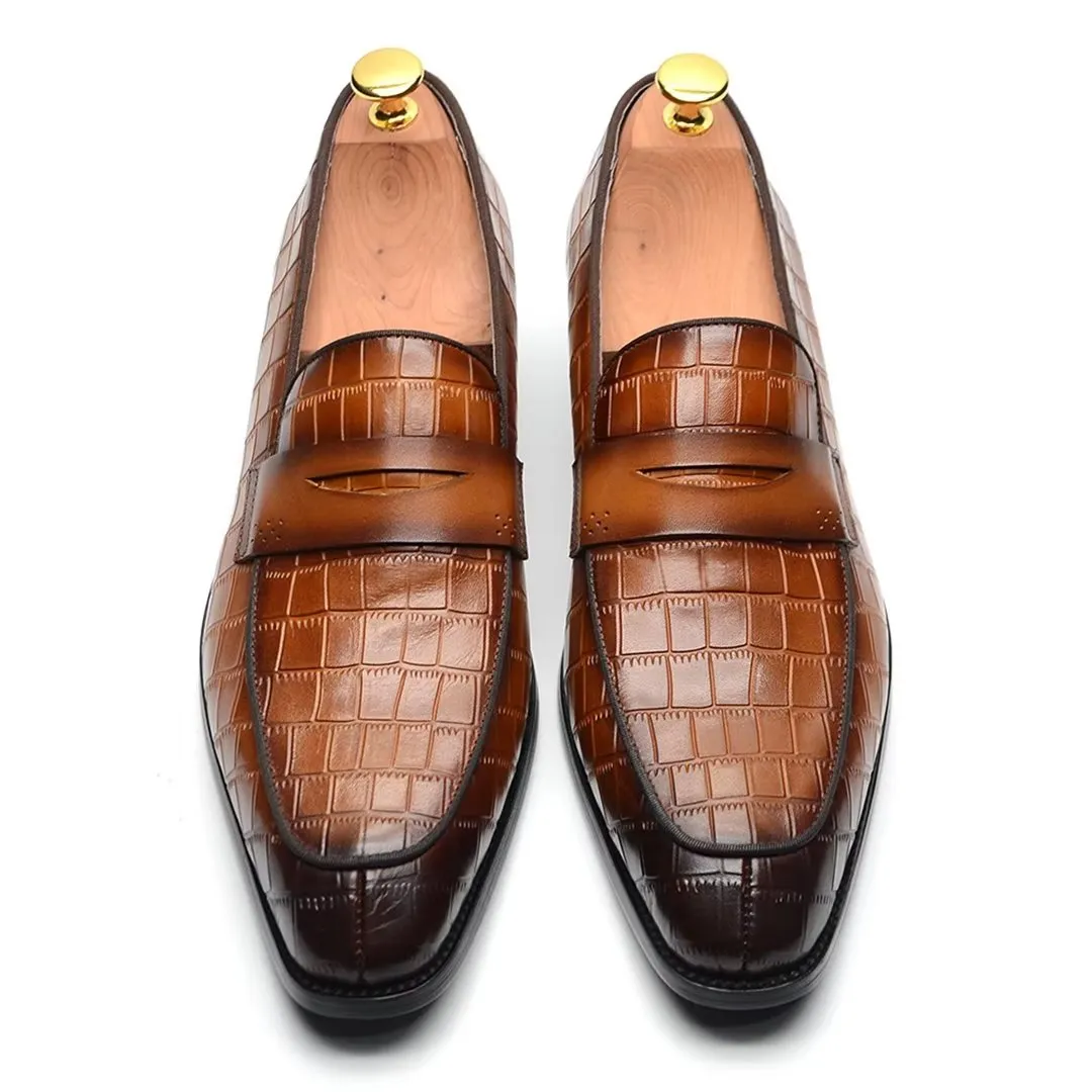 Contemporary Slip-On Elegance Dress Shoes