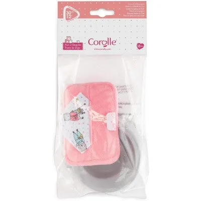 Corolle Pink Potty & Wipe Set - 12-inch