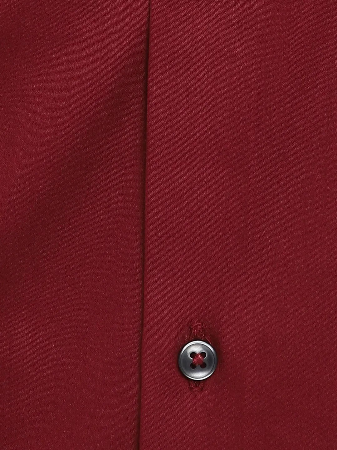 Cotton Blend Maroon Ultra Slim Fit Solid Shirts