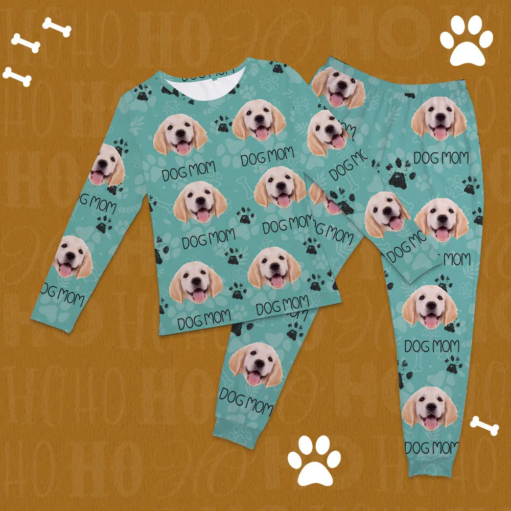 Custom Photo With Paw For Dog Lovers Sleepwear