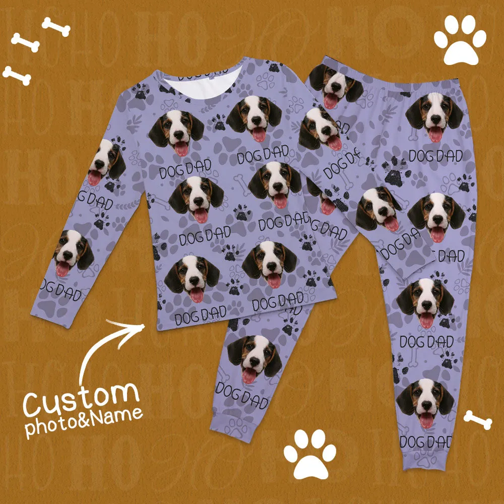 Custom Photo With Paw For Dog Lovers Sleepwear