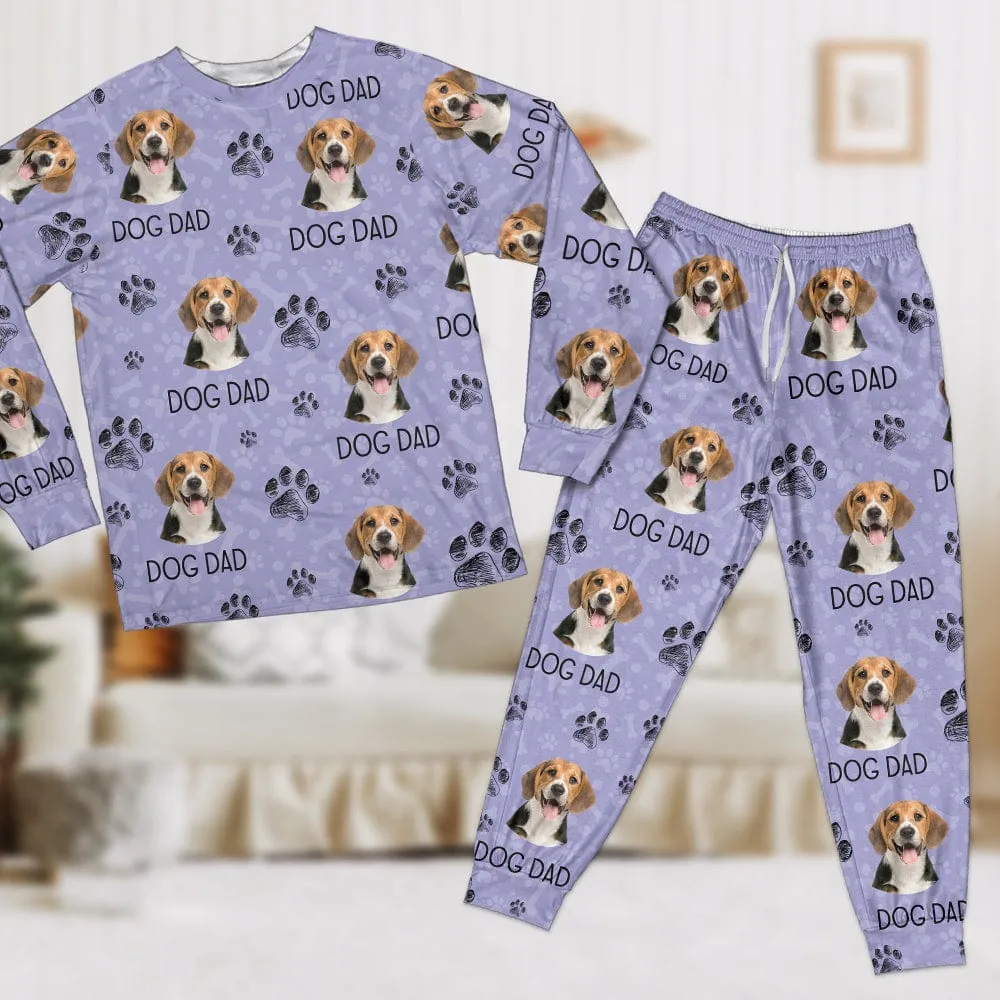 Custom Photo With Paw For Dog Lovers Sleepwear