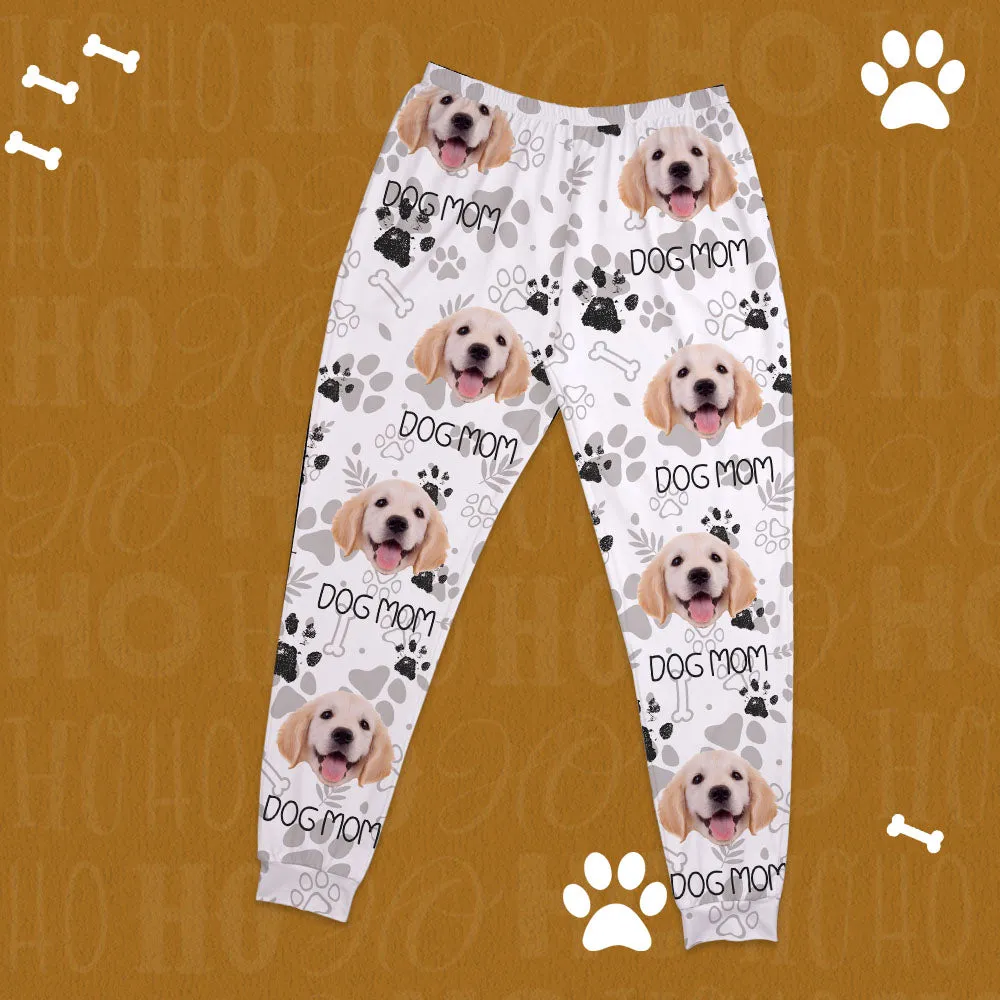 Custom Photo With Paw For Dog Lovers Sleepwear