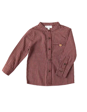 George Boys Shirt - Red Check