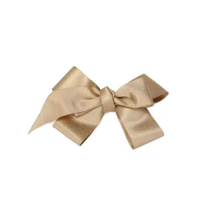 GIRLS BROWNISH GOLD HAIR BOW