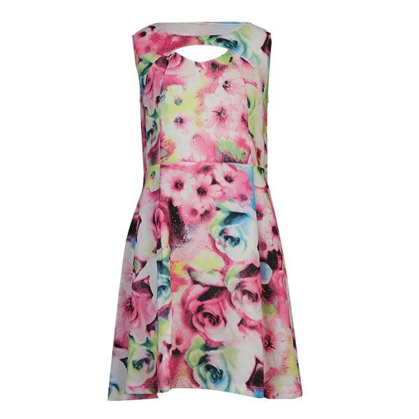 GIRLS FORAL PRINTED DRESS