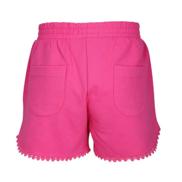 GIRLS PINK BASIC SHORTS