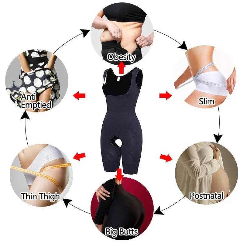 Gorgeous Women Shapewear Full Body Shaper Slimming Bodysuit Open Crotch Corset Waist Trainer Shaping Underwear Postpartum Recovery Sheath (FH)(FHW1)(1U31)(1U24)