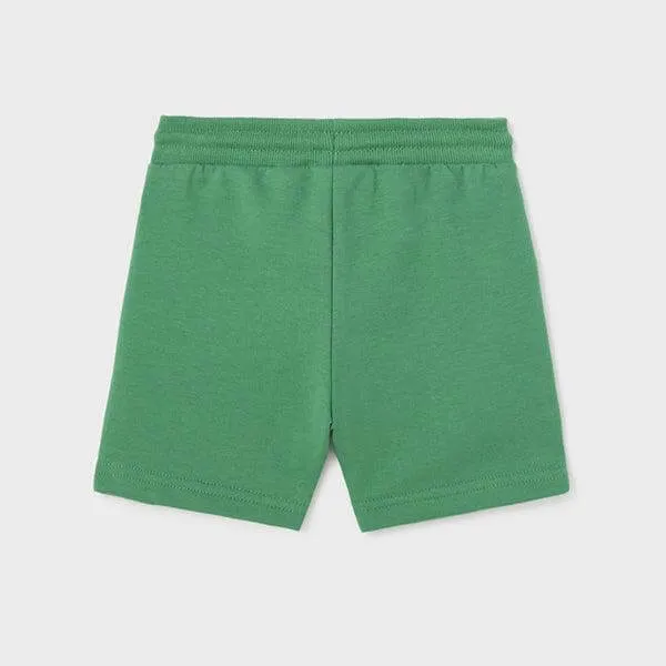 GREEN BASIC FLEECE SHORT