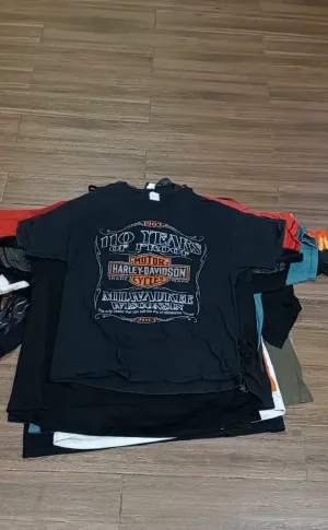 HARLEY DAVIDSON T-SHIRTS - 47 PCS