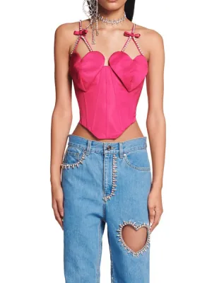 Heart to Share Denim Corset Set