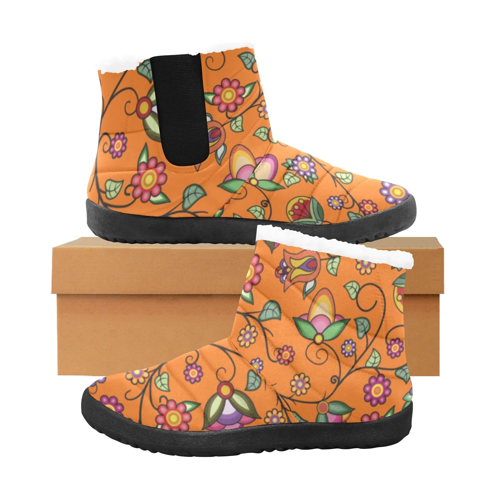 Heartbeat Petals ECM Orange Men's Padded Winter Boot