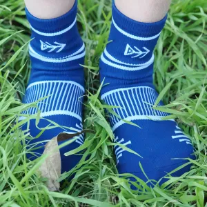 IMPI Shorter Crew Socks - Navy/White