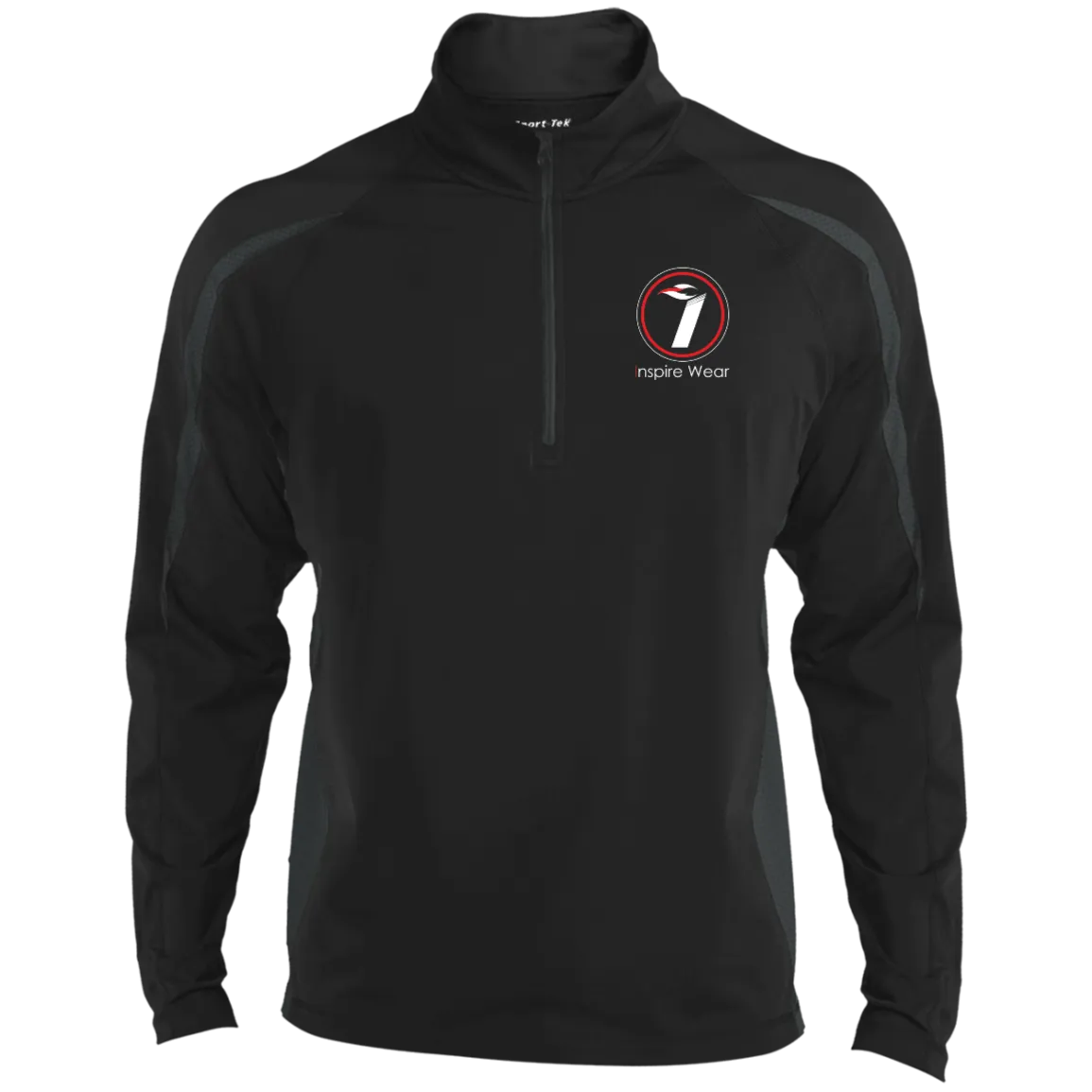 Inspire Wear logo Men's Sport Wicking Colorblock 1/2 Zip Pullover