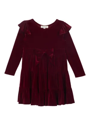 Isobella and Chloe Holly Jolly Velvet Dress - Infant to Youth