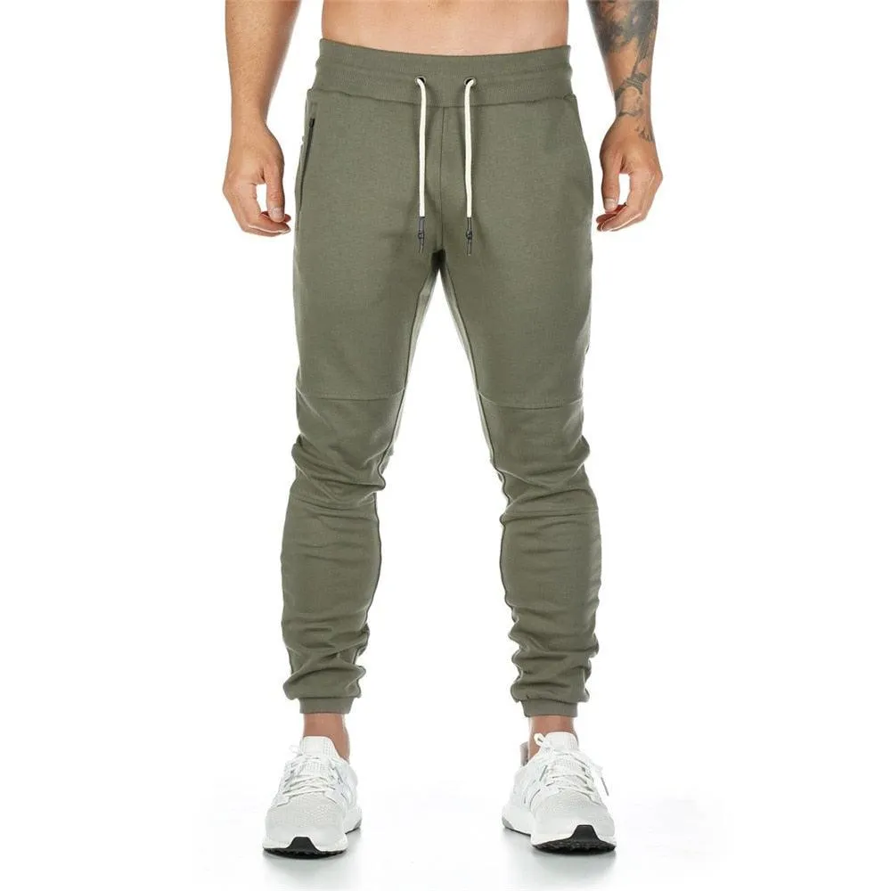 Joggers Sweatpants - Men Casual Pants - Solid Color Gyms Fitness Workout Sportswear Trousers (TG4)