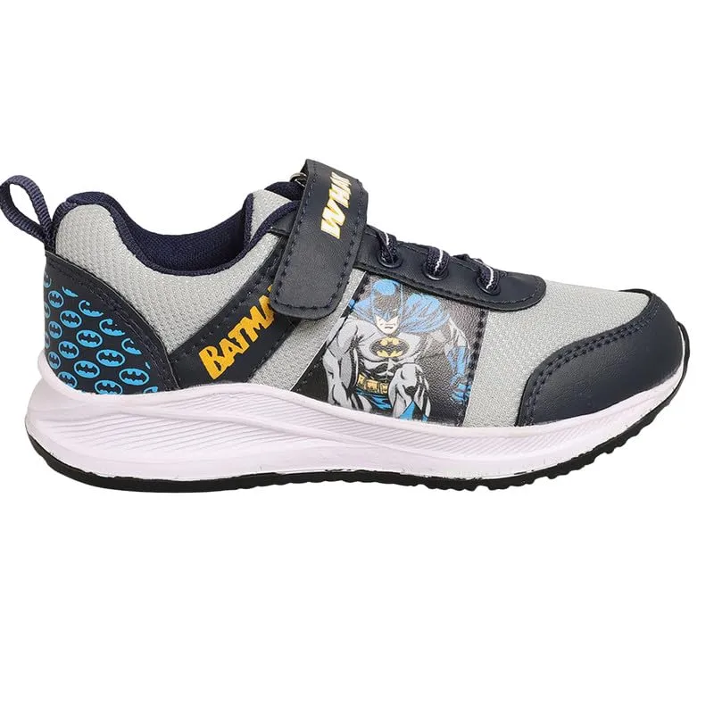 Kidsville Kids Boys Batman Printed Light Grey Shoes