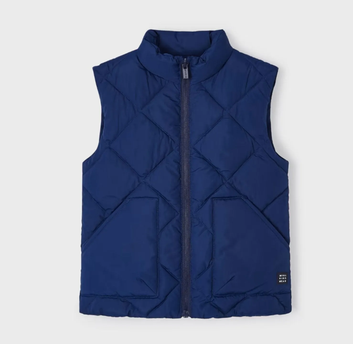 Mayoral Boys Navy Diamond Puffer Vest