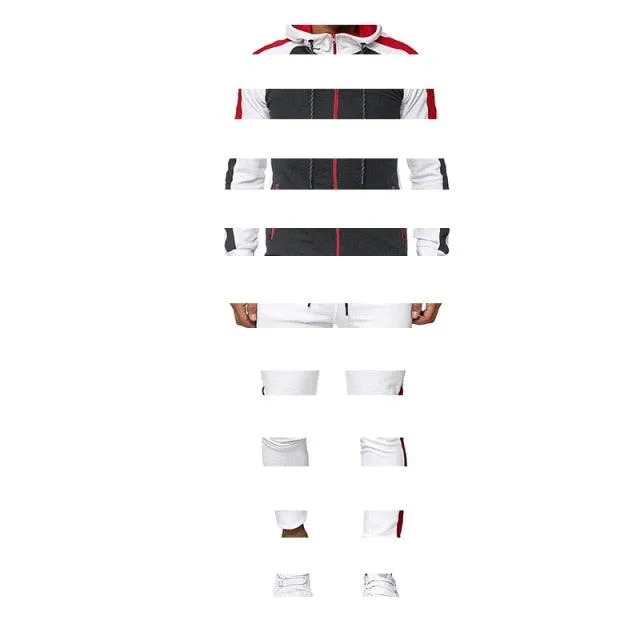 Men Tracksuit - Autumn 2 Piece Set Sports Clothes - Men Jogging Sweatsuits Gym Clothes (D101)(TM9)