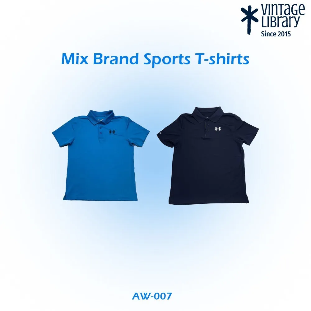 Men's Mix Brands Sports Collar T-shirts 20 pieces