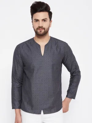 Men's Woven Design Straight  Kurta - Even Apparels