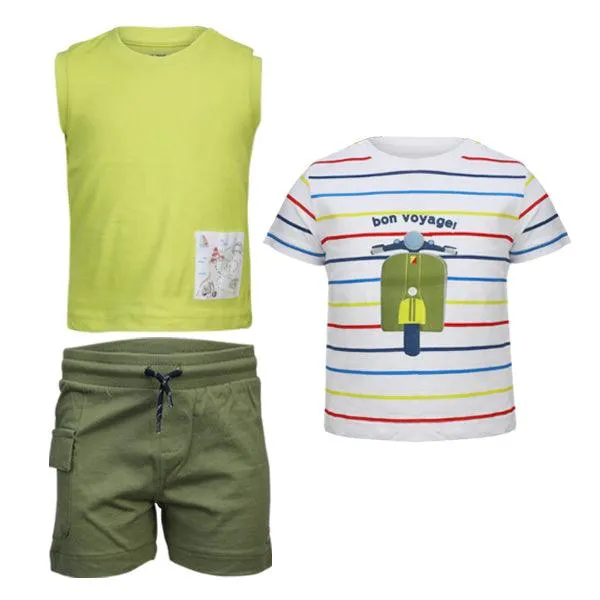 MULTICOLOUR BOYS SHORT SET