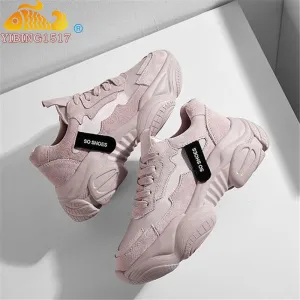 NAUSK 2019 New Women Shoes Spring New Women's Shoes Ulzzang Platform Sports Shoes Female Wisdom Shoes Women Snekaers