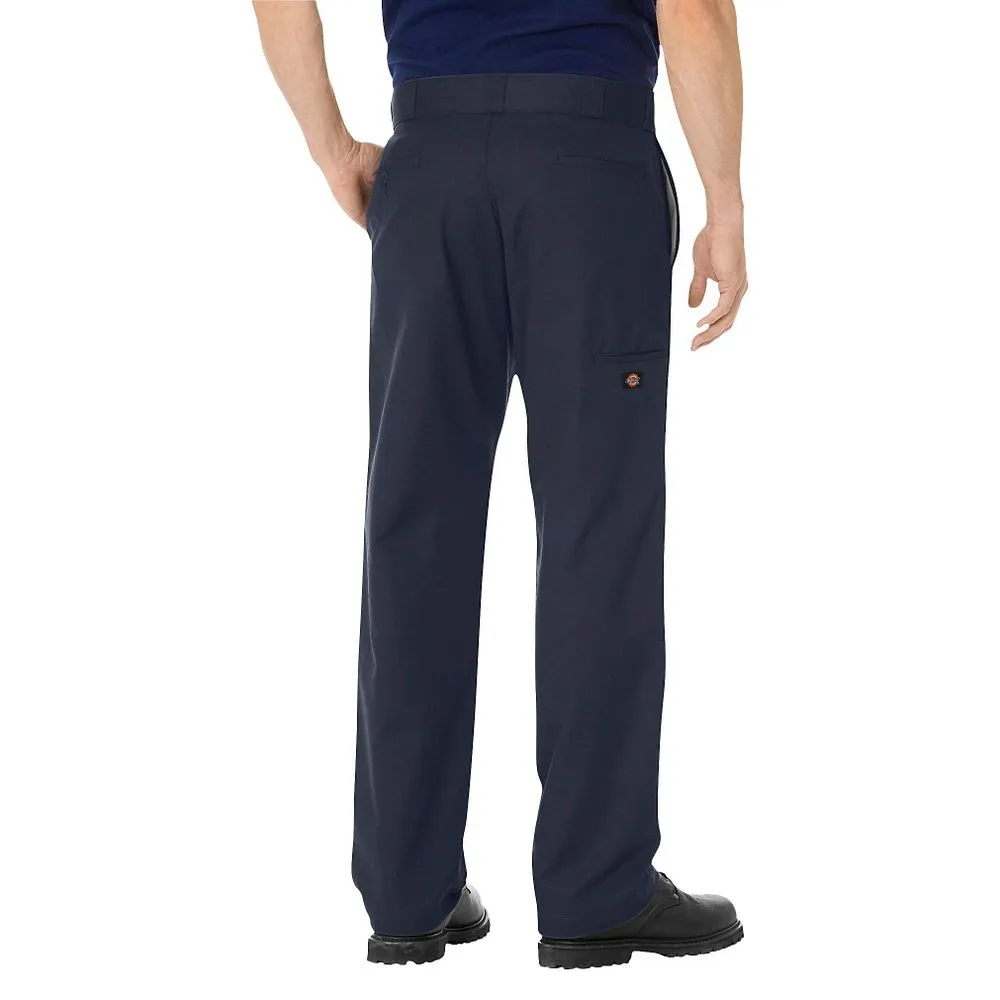 NEW - Dickies Men's FLEX Regular Fit Straight Leg Double Knee Work Pants - Dark Navy 34x32