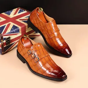 Oxford triple strip-on shoes