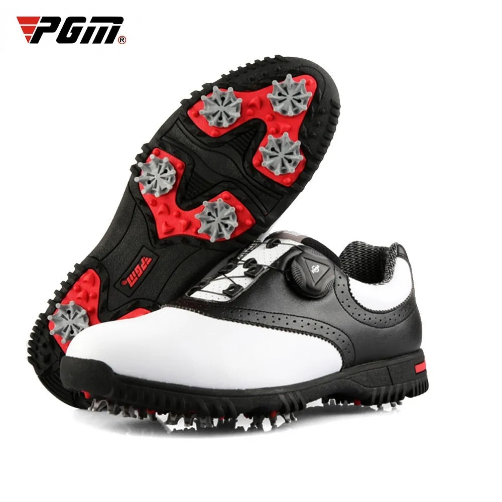 PGM Men Golf Shoes Waterproof Sports Shoes Rotating Buckles Anti-slip Sneakers Multifunctional Golf Trainers