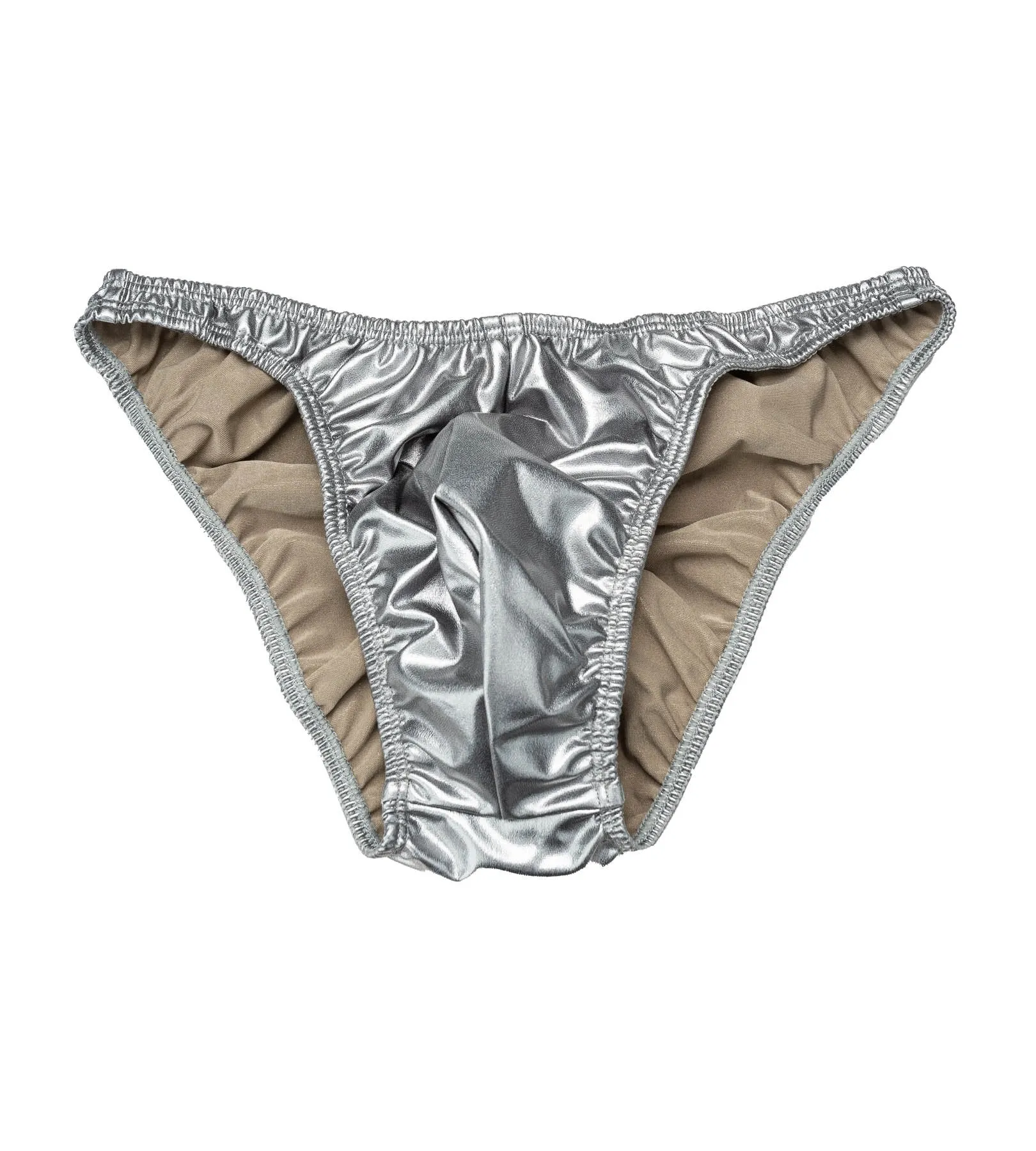 Pro Cut Posing Trunks with Scrunch - Sterling Silver