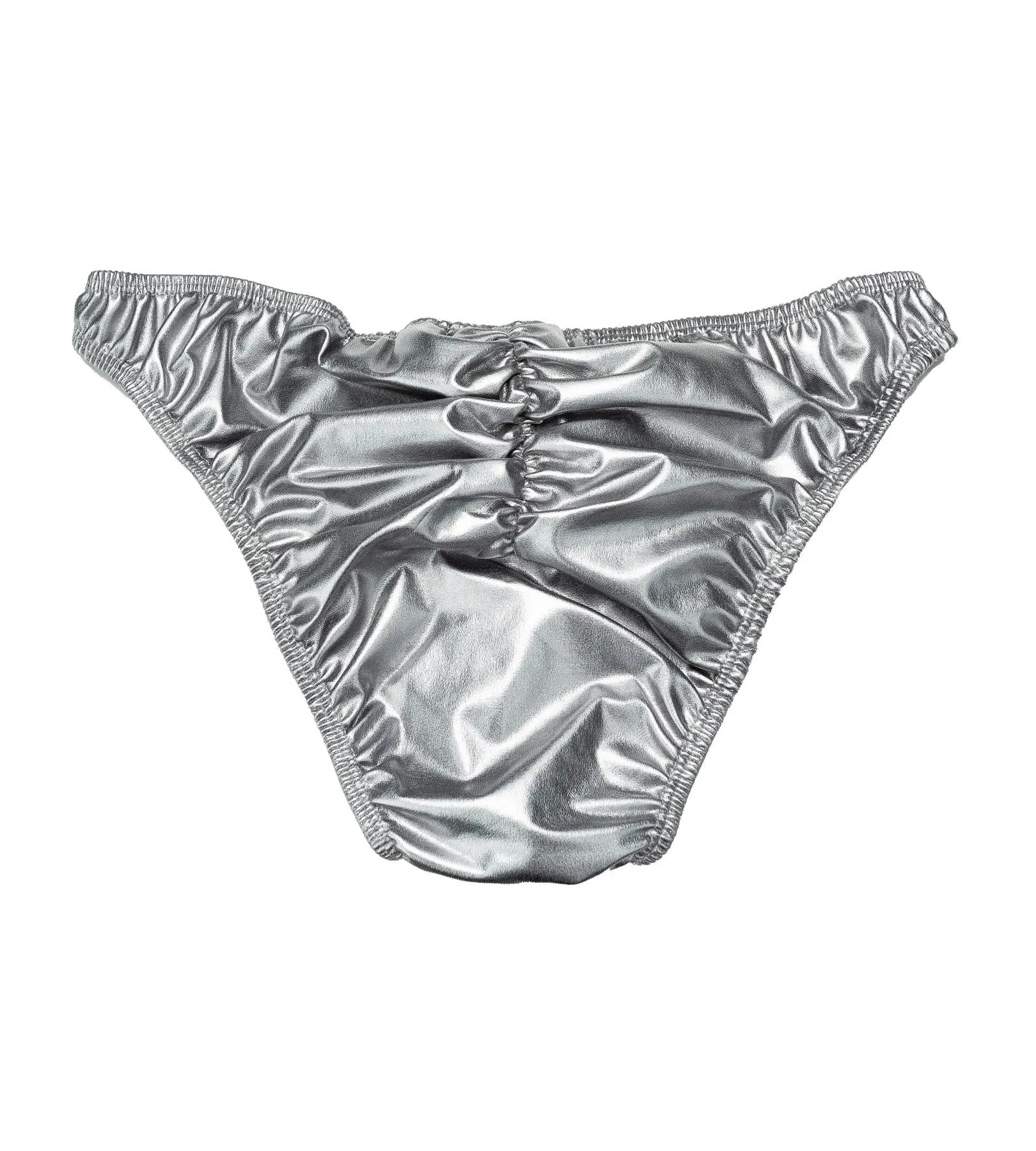 Pro Cut Posing Trunks with Scrunch - Sterling Silver